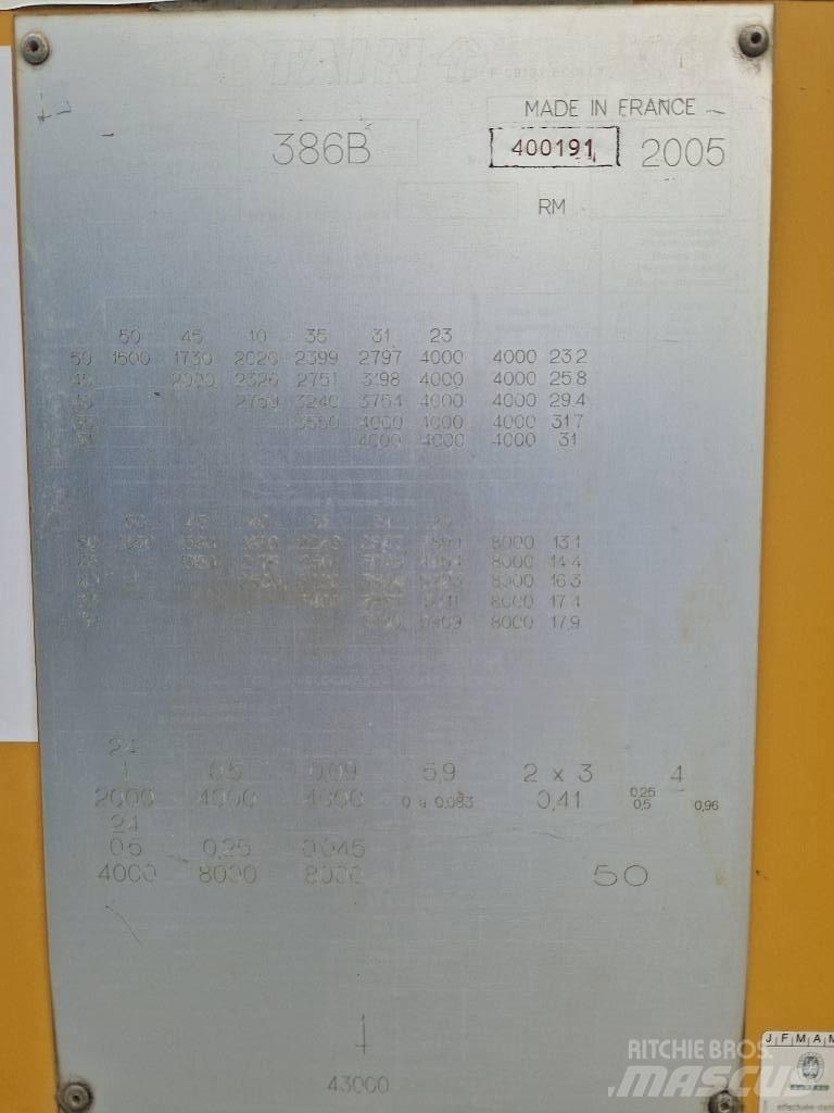 Potain 386B Selbstaufrichtende Krane