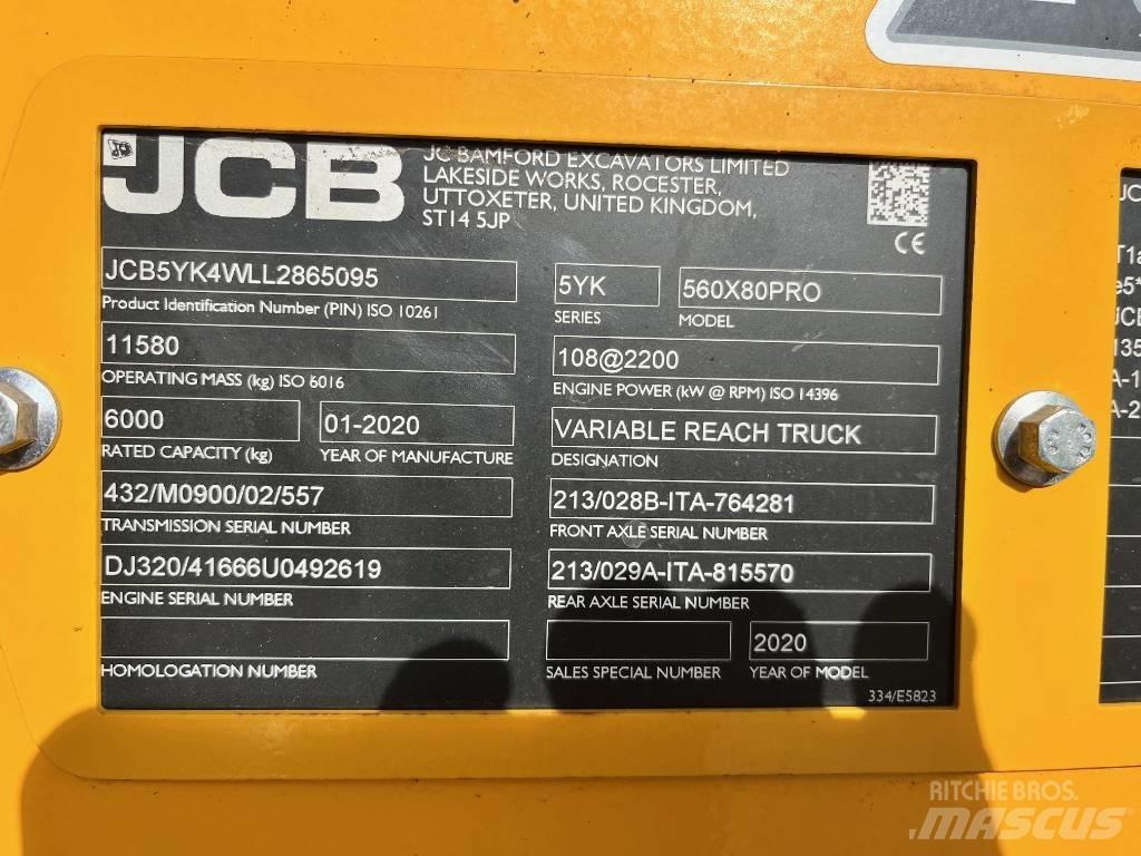 JCB 560-80 AGRI PRO Teleskoplader