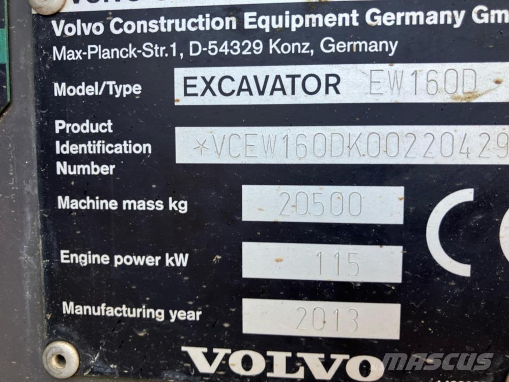 Volvo EW160D Mobilbagger