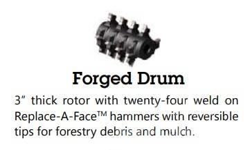 CBI 6400 forged drum Holzhäcksler