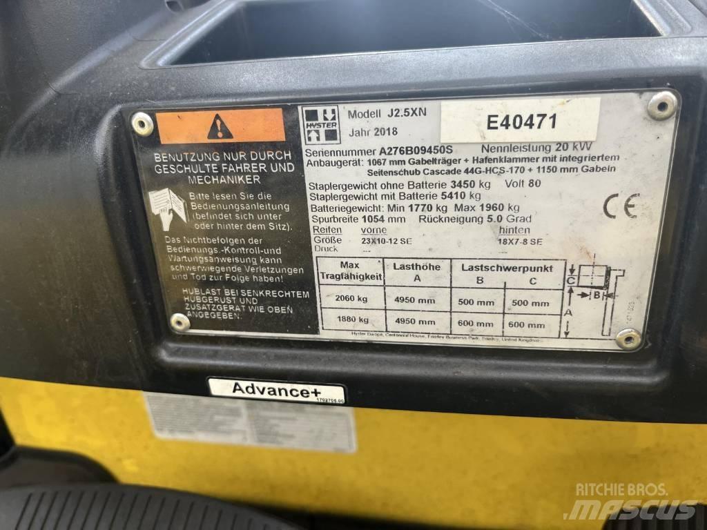 Hyster J2.5XN Elektrische heftrucks