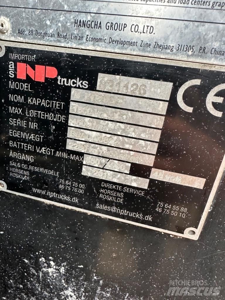 Hangcha FB18 Elektrische heftrucks