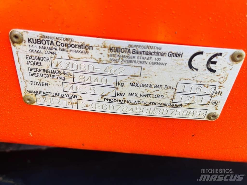 Kubota KX 080-4 Midibagger  7t - 12t