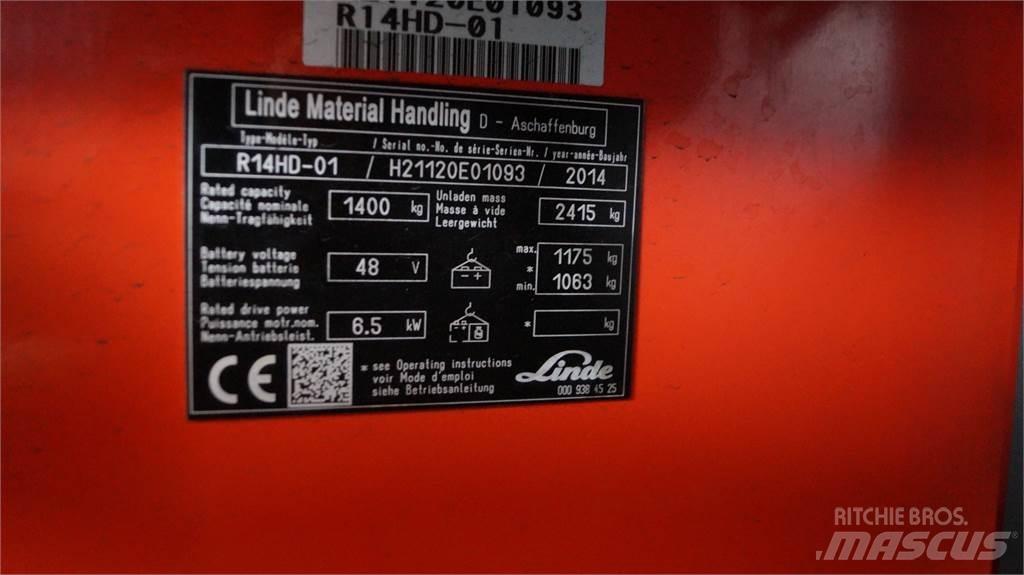Linde R14HD Schubmaststapler