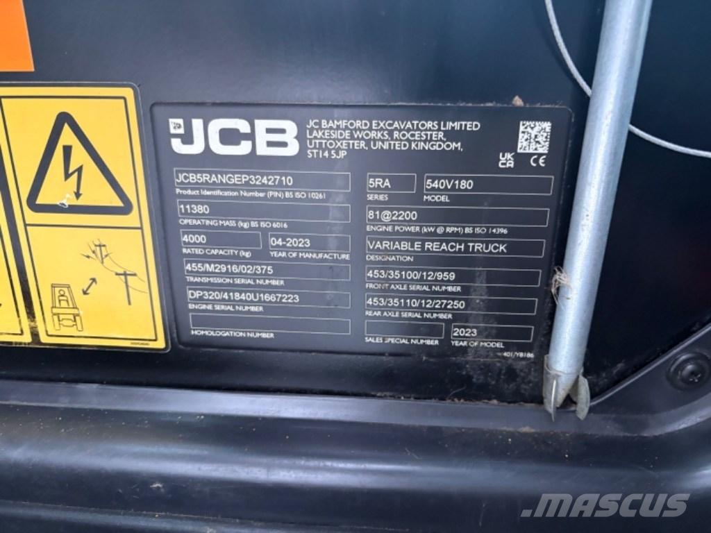 JCB 540-180 Teleskoplader