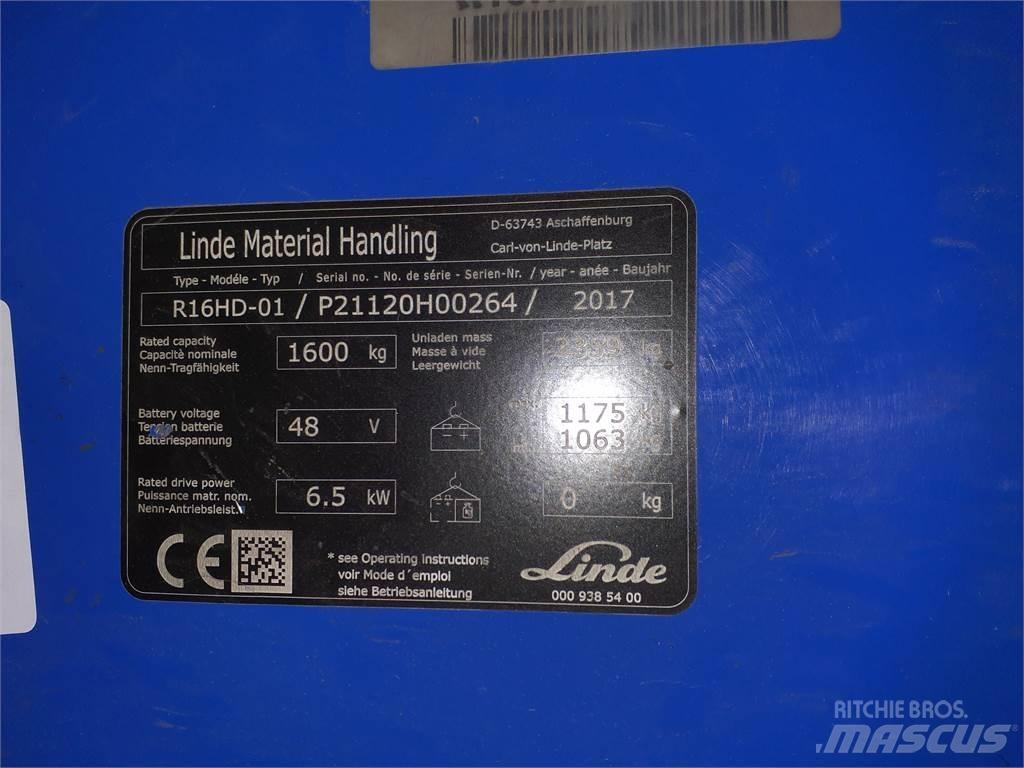 Linde R16HD Schubmaststapler