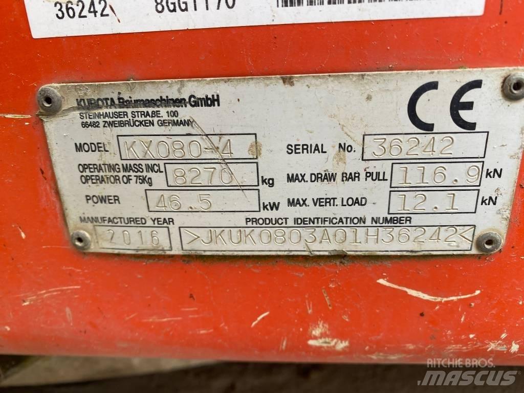 Kubota KX 080-4 Midibagger  7t - 12t