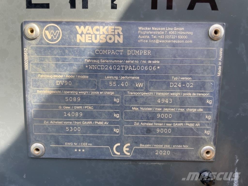 Wacker Neuson DV90 Minidumper