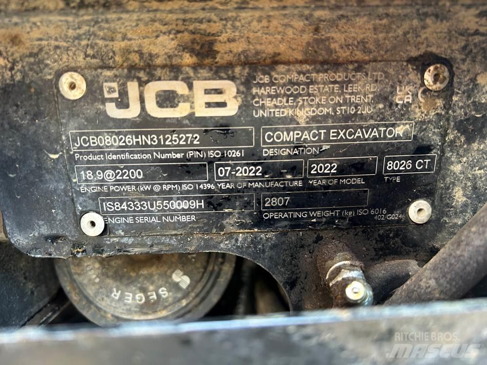JCB 8026 CTS Minibagger < 7t
