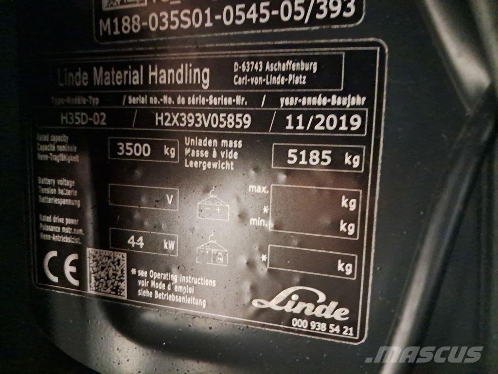 Linde H35D-02 Diesel heftrucks