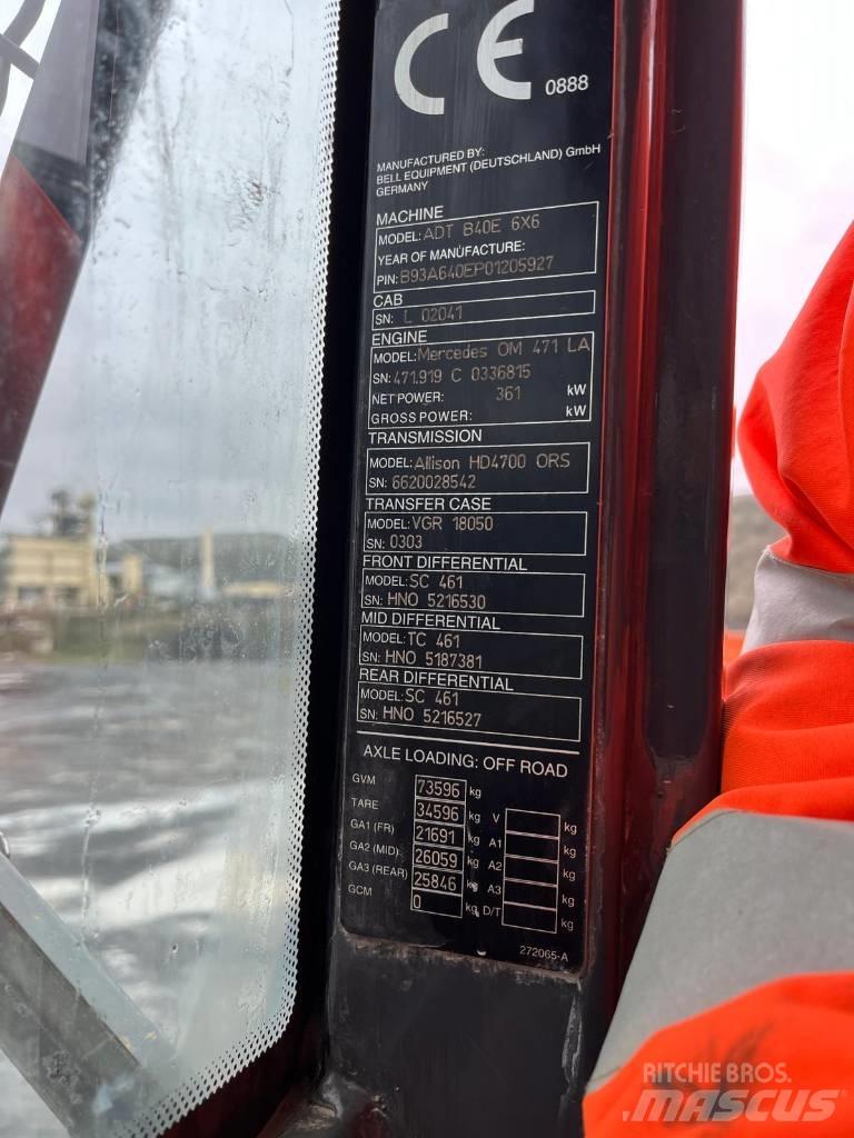 Bell B40 6x6 Dumper - Knickgelenk
