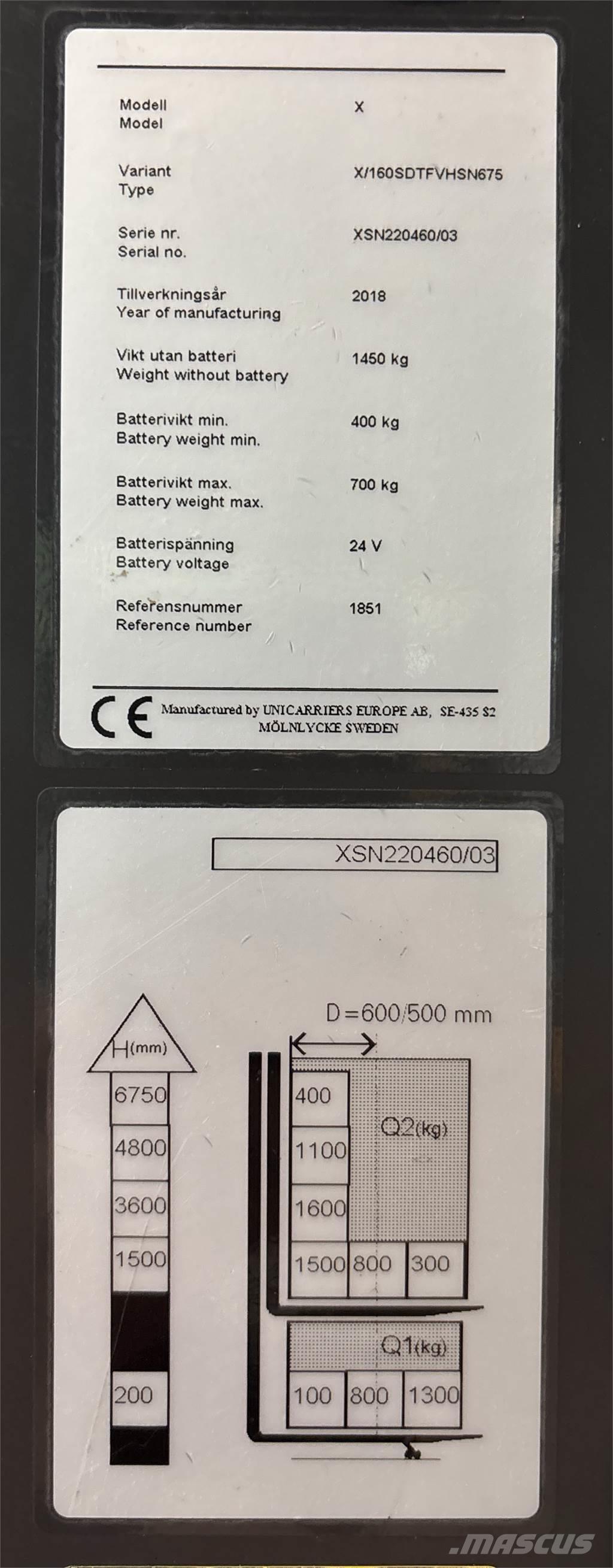 Atlet X160 Zelfrijdende stapelaars