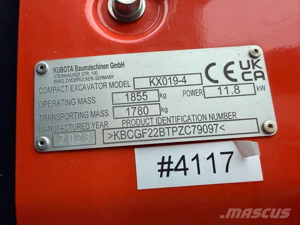 Kubota KX 019-4 Minibagger < 7t