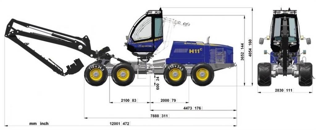 Rottne 651-55449 Chassis