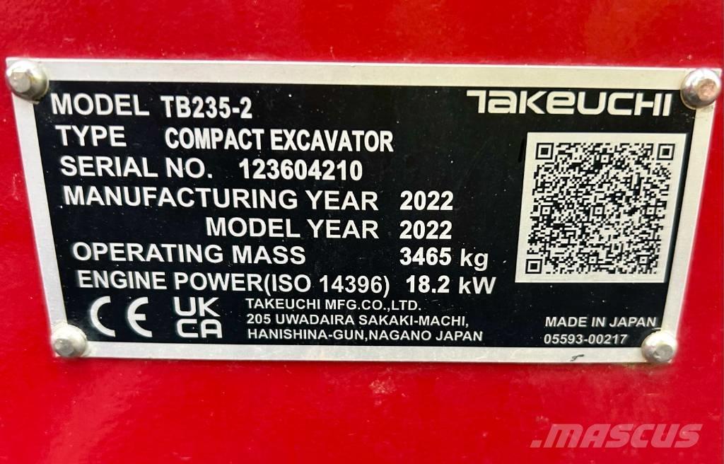 Takeuchi TB 235-2 V3 Minibagger < 7t