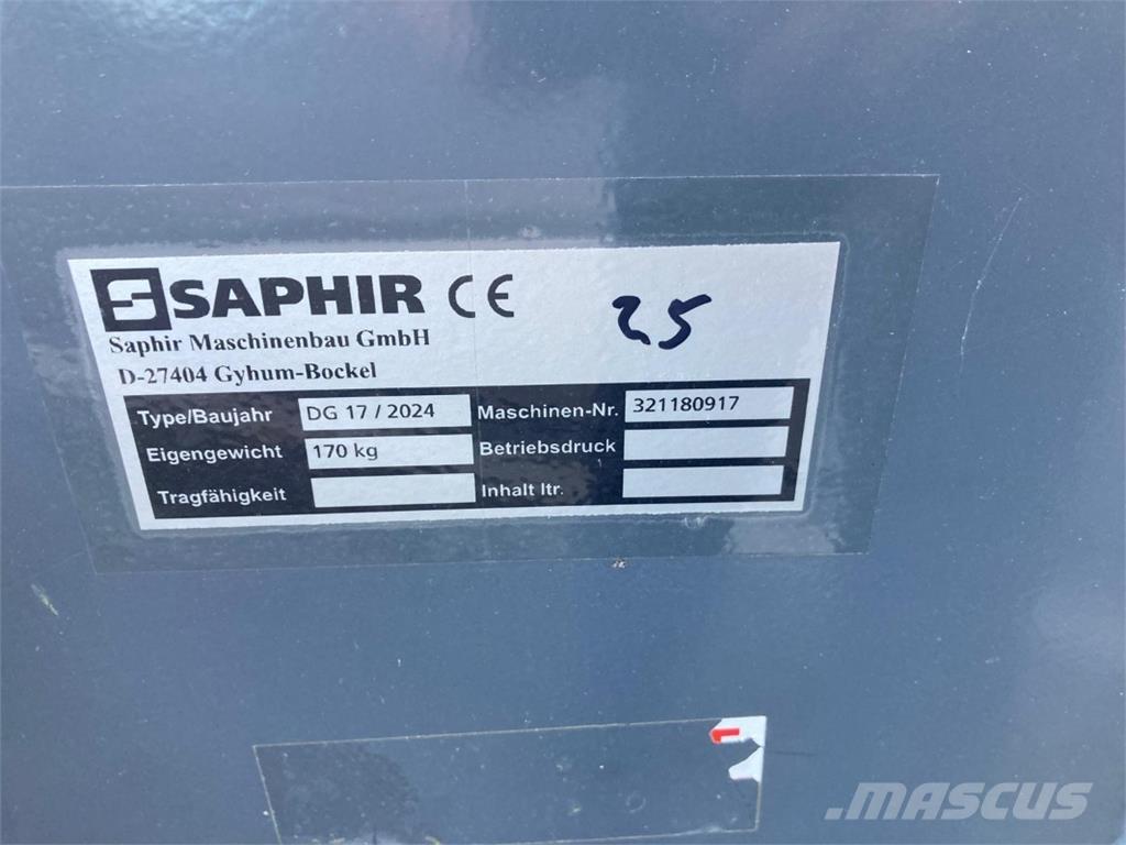 Saphir DG 17 Euro Sonstige Landmaschinen