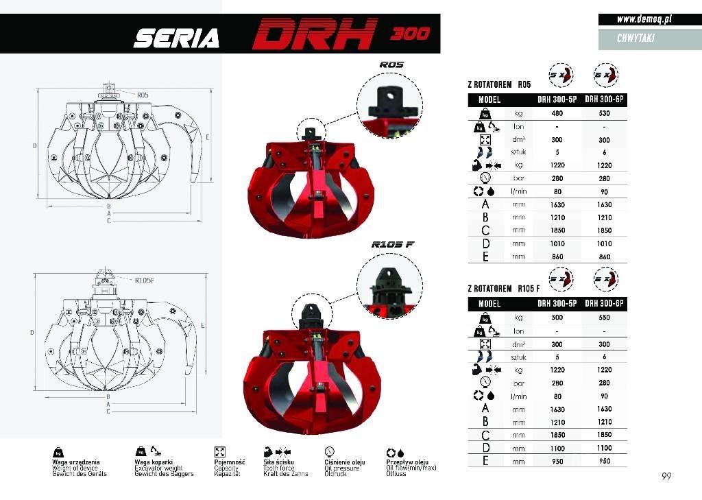  DEMOQ DRH280-6P Greifer