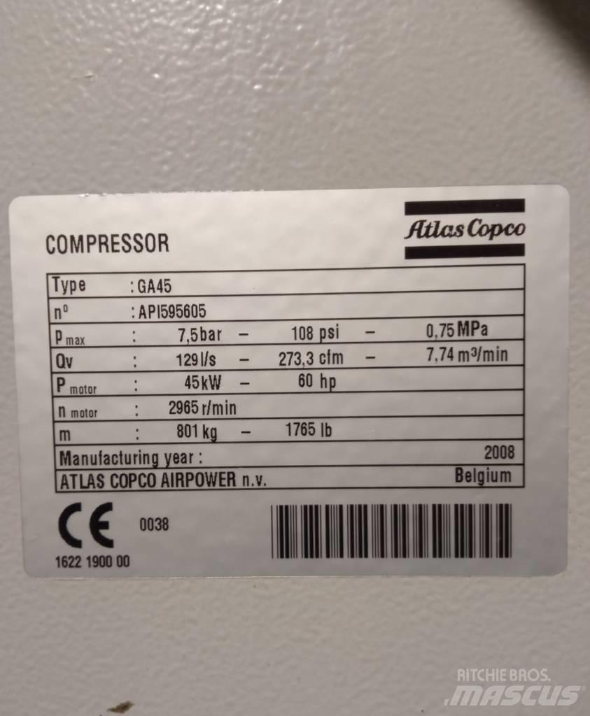 Atlas Copco GA45 Kompressoren