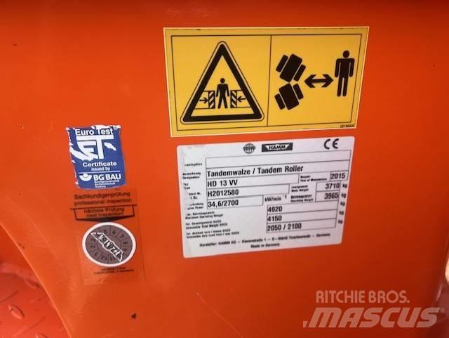 Hamm HD 13 VV, Vält Tandemwalzen
