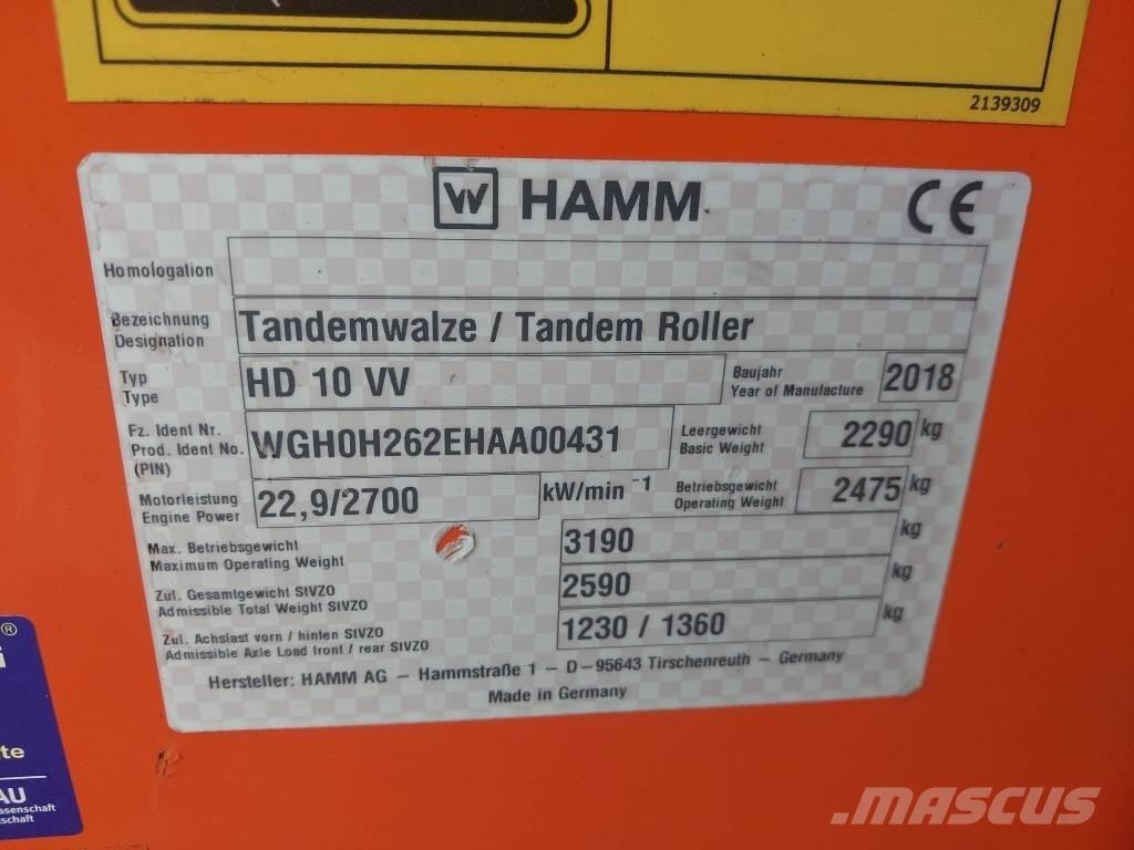 Hamm HD 10 VV Tandemwalzen
