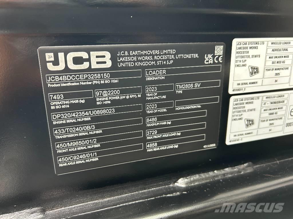 JCB TM280S Teleskoplader für Landwirtschaft