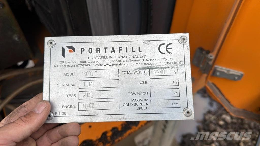 Portafill 4000t Mobile Siebanlagen