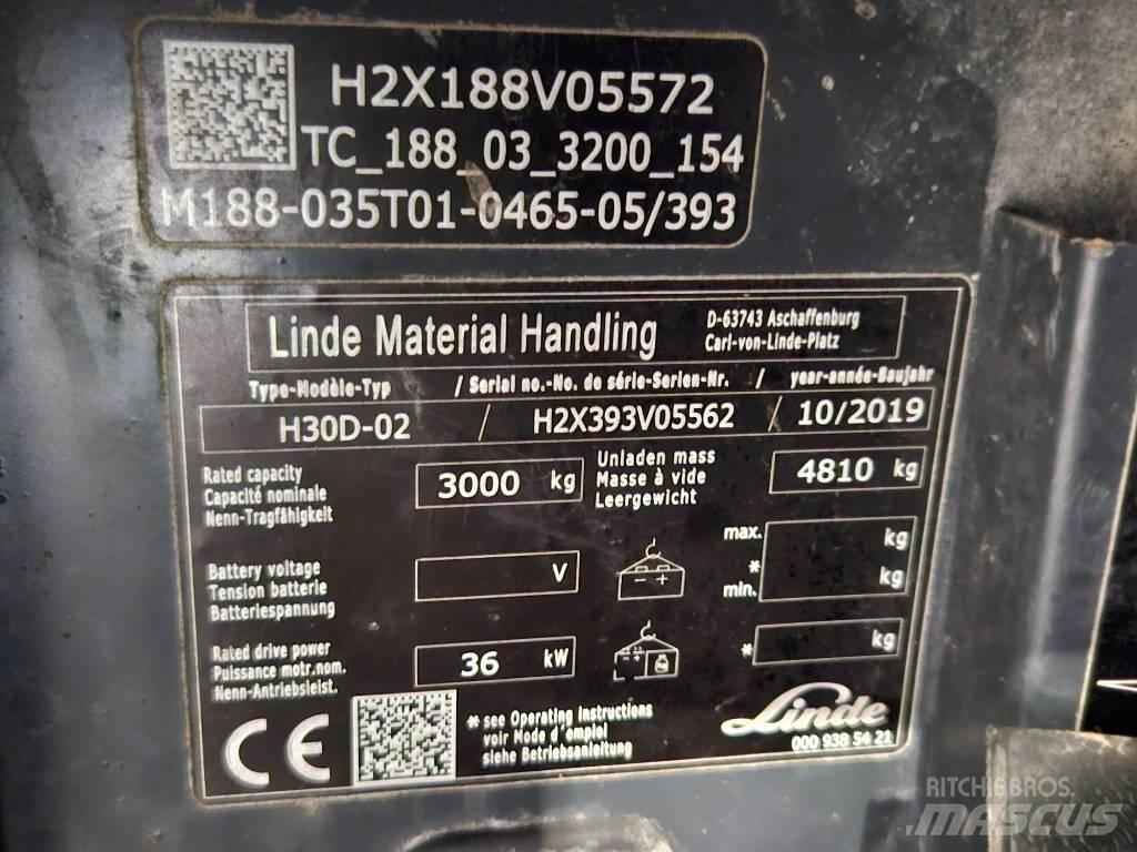Linde H30D Diesel heftrucks