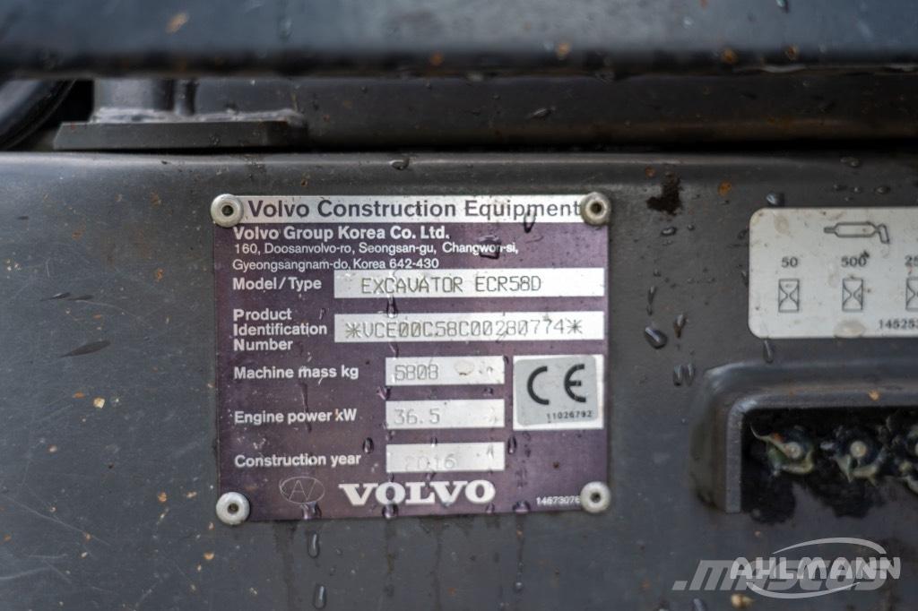Volvo ERC58D Minibagger < 7t