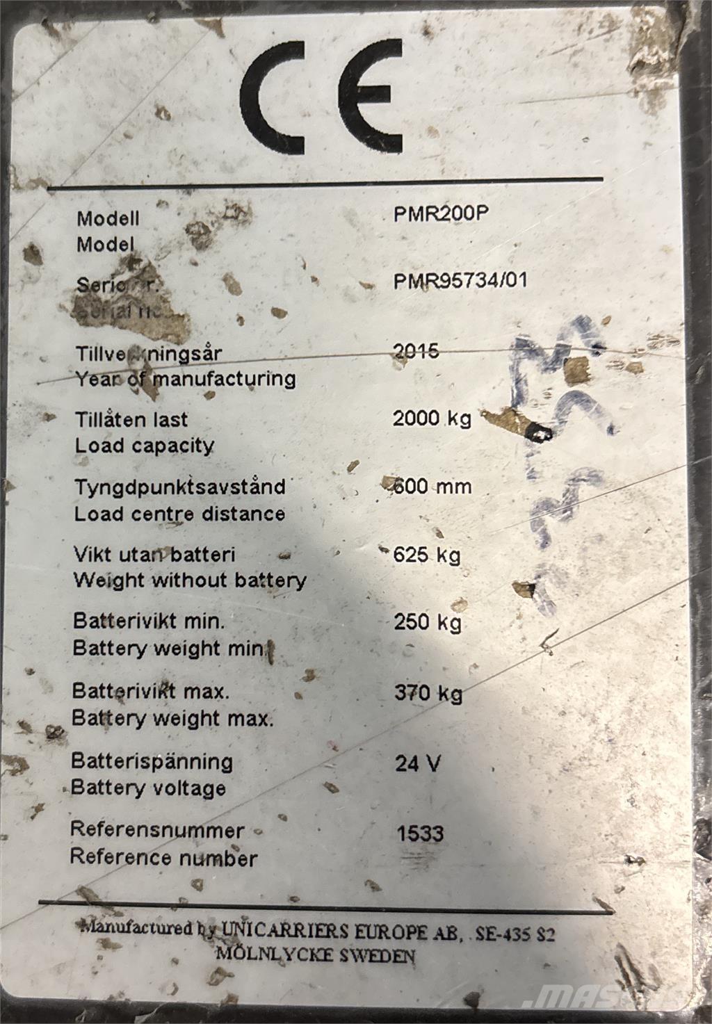 Atlet PMR200P Elektro Plattformwagen