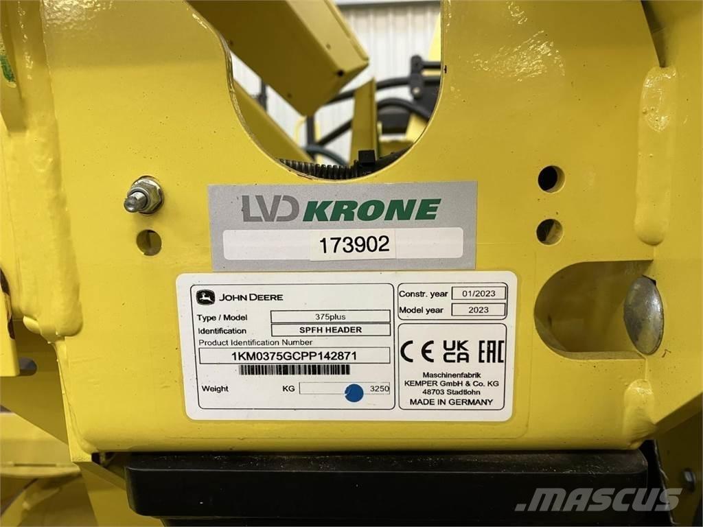 Kemper 375Plus Zubehör Mähdrescher