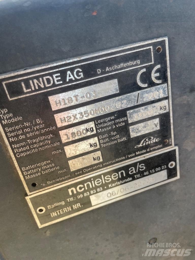 Linde H 18 T LPG heftrucks