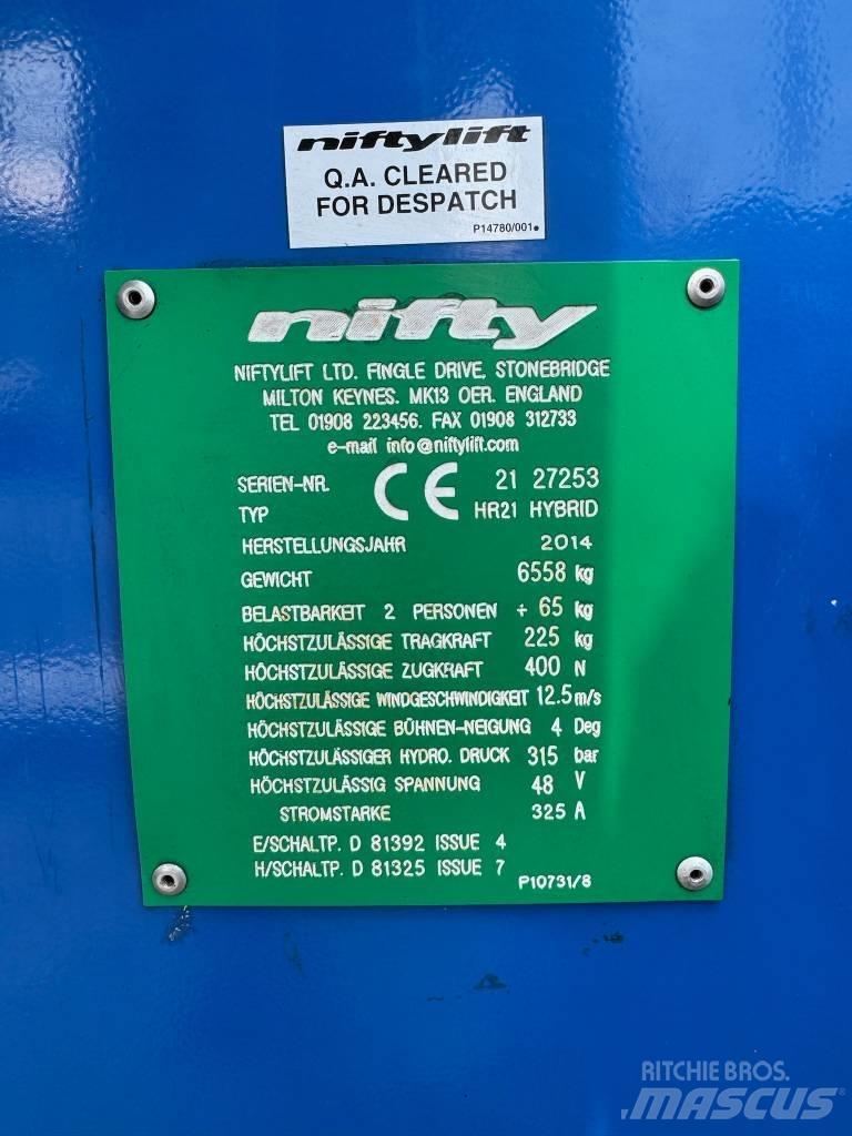 Niftylift HR 21 D E Gelenkteleskoparbeitsbühnen