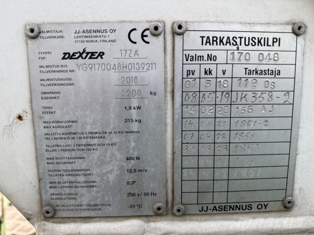 Dexter 17ZA Anhänger-Arbeitsbühnen