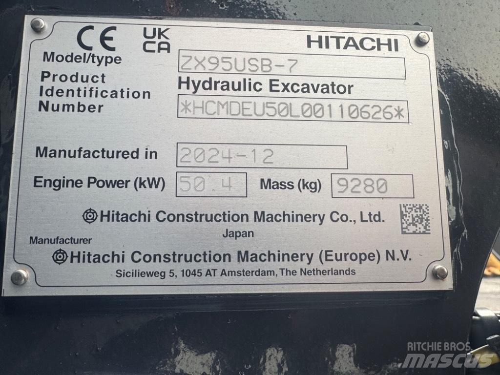 Hitachi ZX 95USB-7 Midibagger  7t - 12t