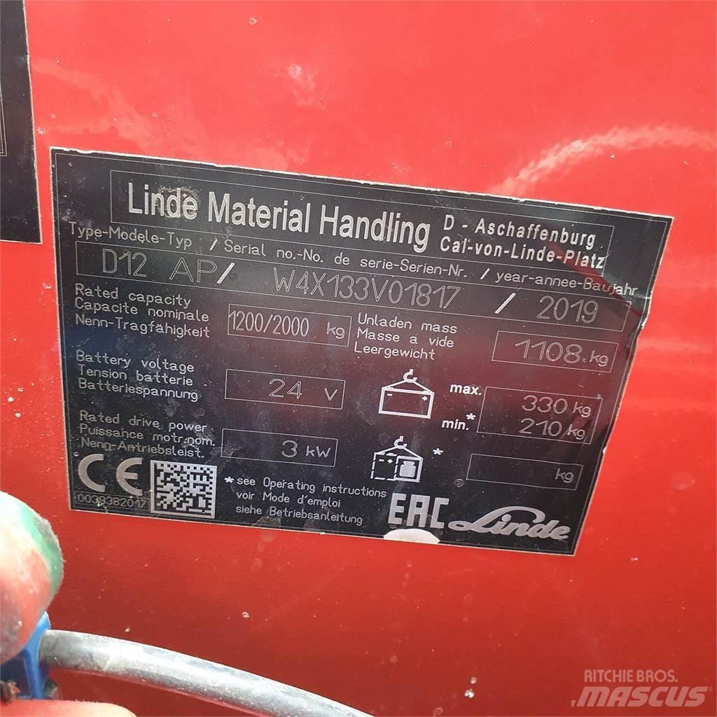 Linde D12AP Deichselstapler