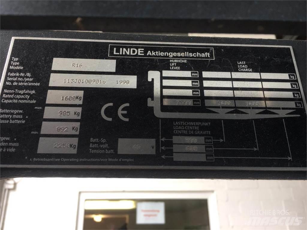 Linde R16 Heftrucks overige