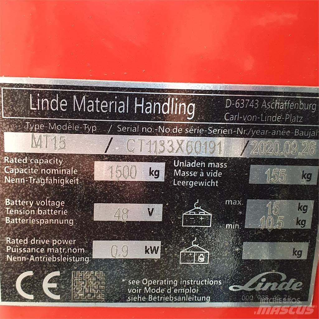 Linde MT15 Niedergabelstapler