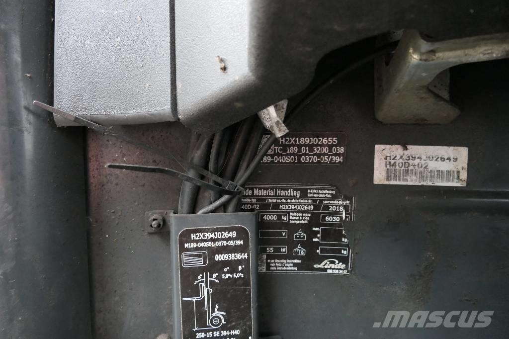Linde H 40 D-02 Diesel heftrucks