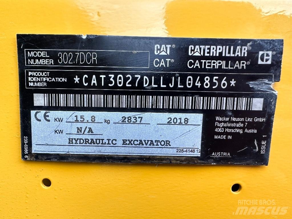 CAT 302.7 D CR Minibagger < 7t