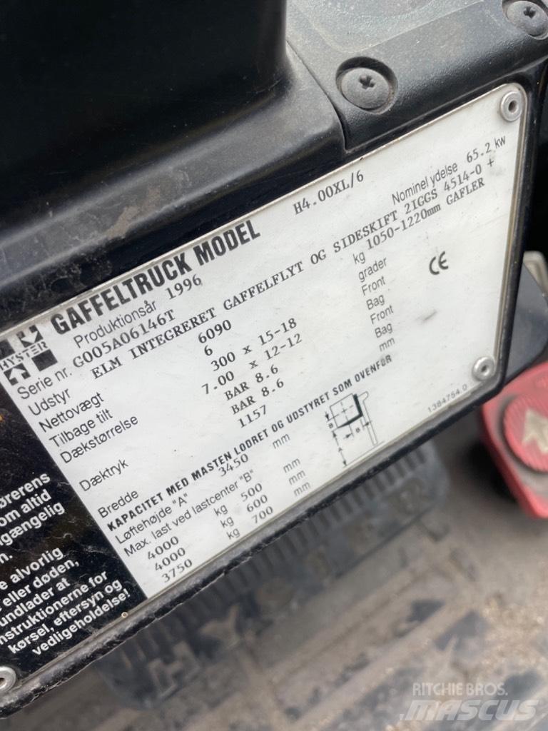 Hyster H 4.00 XL LPG heftrucks
