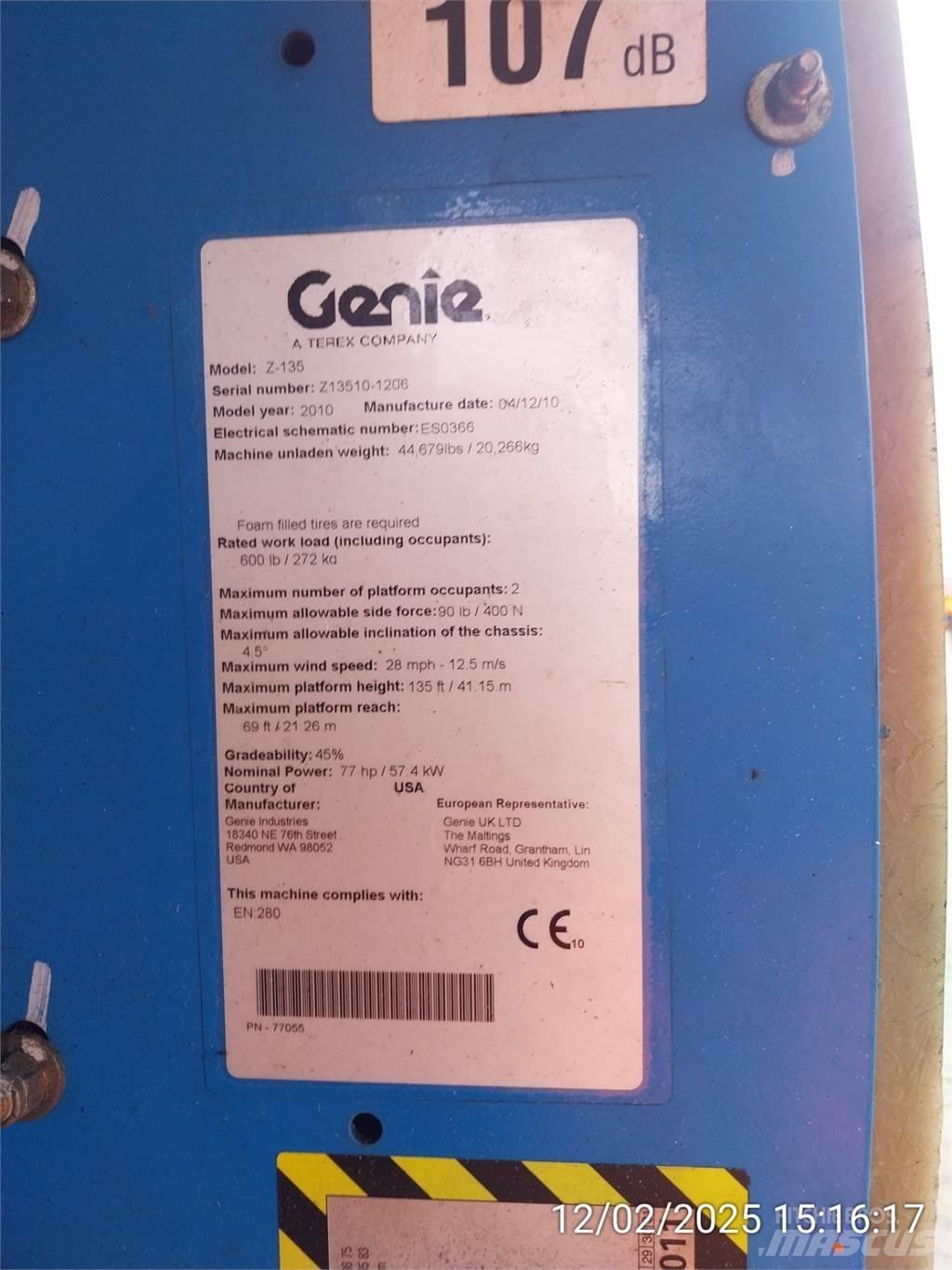 Genie Z135/70 Gelenkteleskoparbeitsbühnen
