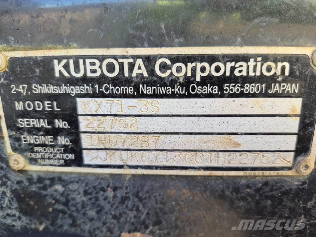 Kubota KX 71-3 Minibagger < 7t