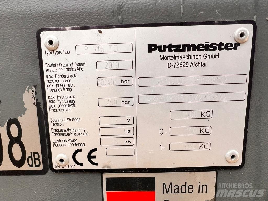 Putzmeister P 715 TD Betonpumpen