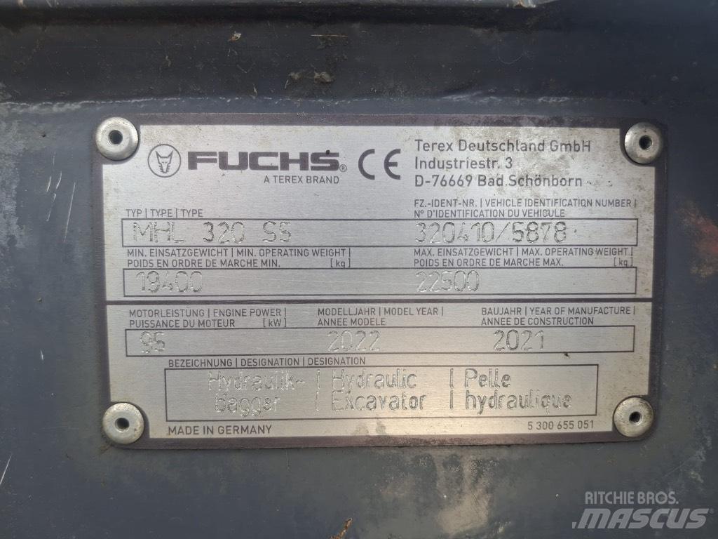 Terex Fuchs MHL320F Materialumschlag