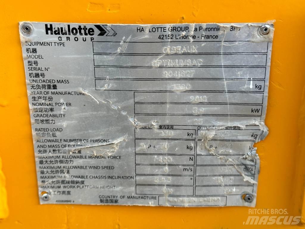 Haulotte OPTIMUM 8 Scheren-Arbeitsbühnen
