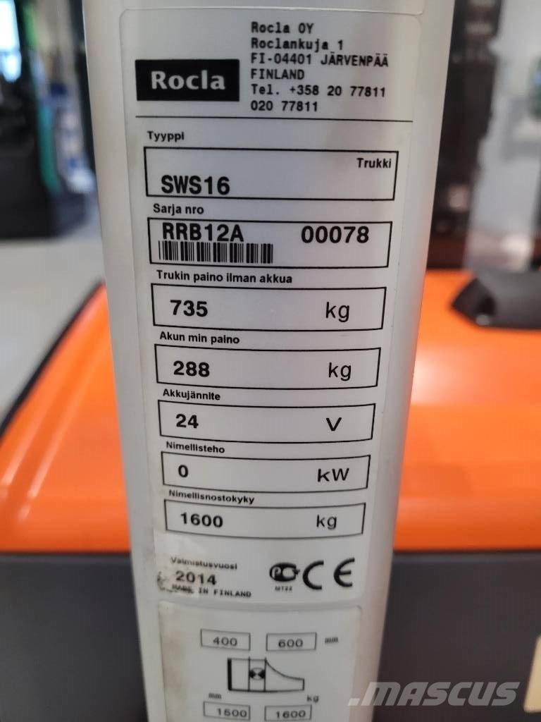Rocla SWS 16 Deichselstapler