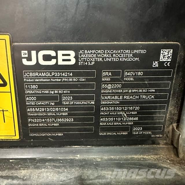 JCB 540-180 Teleskoplader