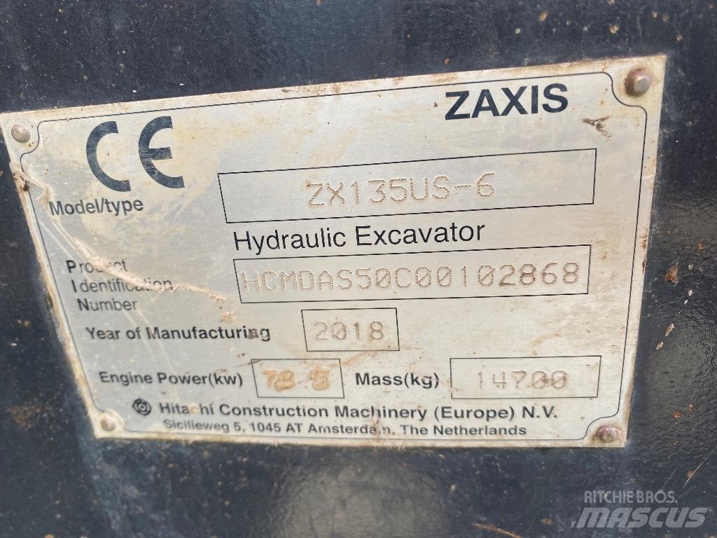Hitachi ZX 135 US-6 Raupenbagger