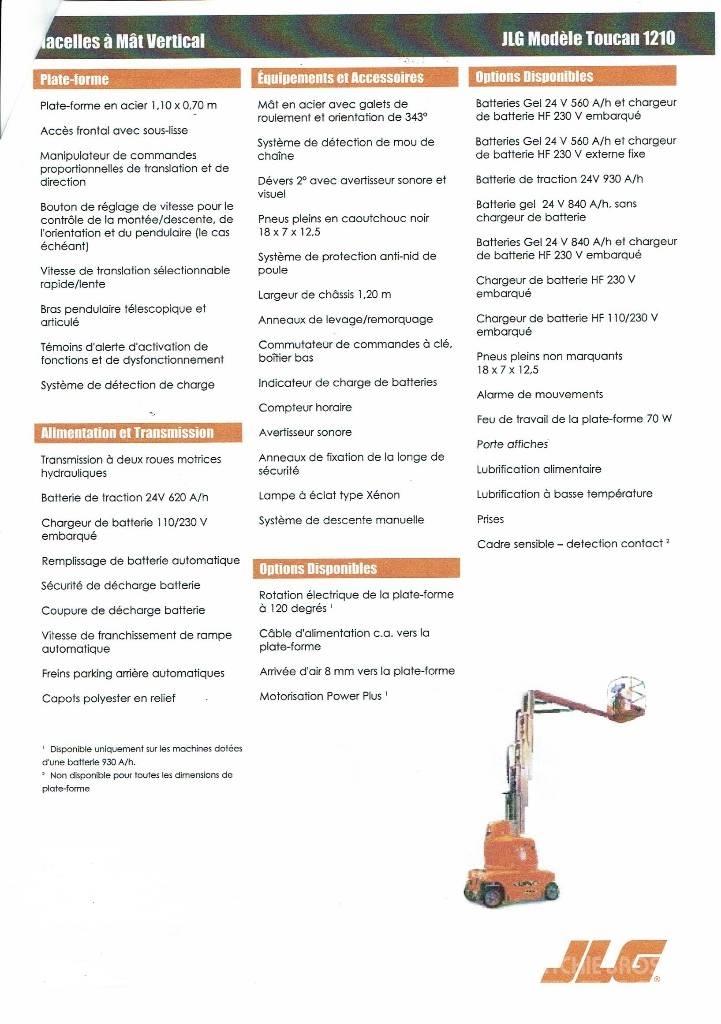 JLG Toucan 1210 Personenaufzüge