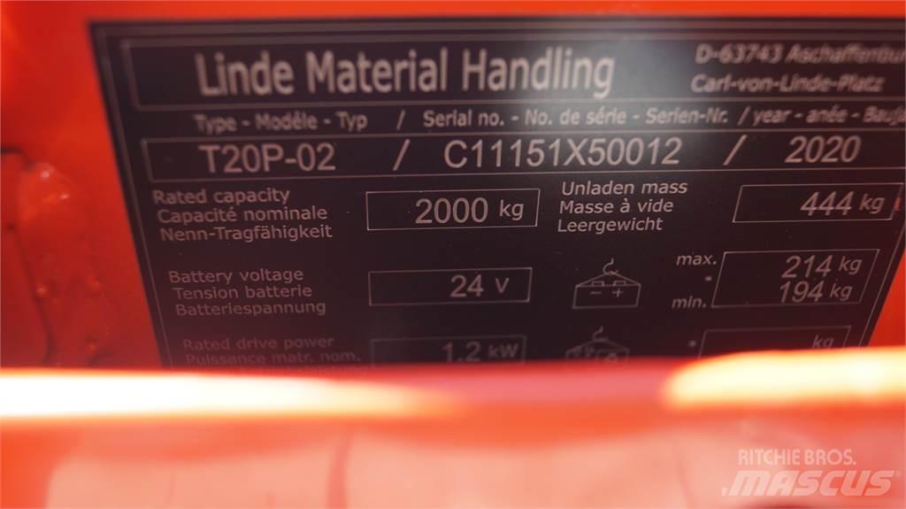 Linde T20P Niedergabelstapler